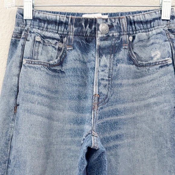 Rag & Bone Miramar Wide Leg Jeans Print Faux Denim Blue Classic Lounge Comfy - Picture 11 of 14